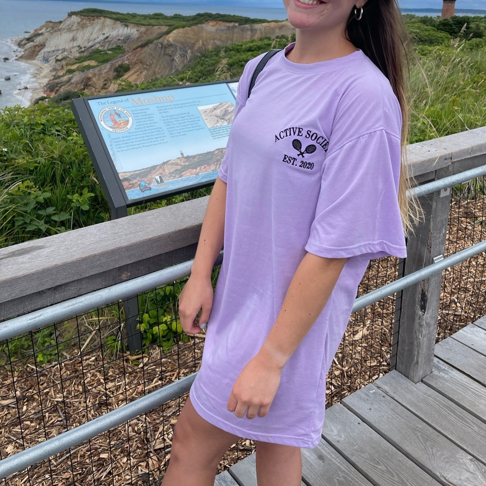 Nasty Gal Lavender Active Society Tee